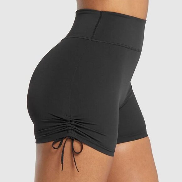 Gymshark Pants - BNWT GYMSHARK RUCHE SHORTS TIE SIDE NEW SUMMER 2024  RELEASE SMALL
